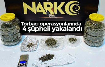 Torbacı operasyonlarında 4 şüpheli yakalandı