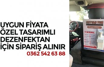 UYGUN FİYATA ÖZEL TASARIMLI DEZENFEKTAN İÇİN SİPARİŞ ALINIR