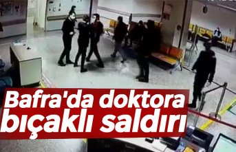 Bafra'da doktora bıçaklı saldırı