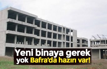 Yeni binaya gerek yok Bafra’da hazırı var!