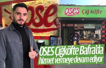 OSES Çiğköfte Bafra’da hizmet vermeye devam ediyor