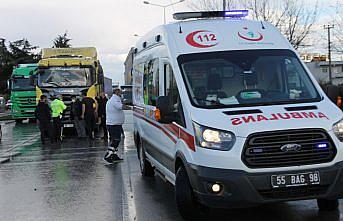 Samsun'da trafik kazası: 1 yaralı