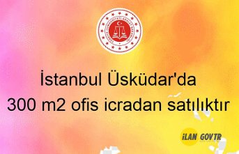 İstanbul Üsküdar'da 300 m² ofis icradan satılıktır