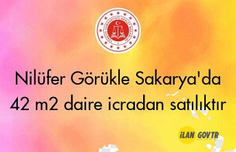 Nilüfer Görükle Sakarya'da 42 m² daire icradan satılıktır