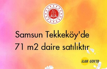 Samsun Tekkeköy'de 71 m2 daire icradan satılıktır