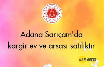 Adana Sarıçam'da kargir ev ve arsası icradan satılıktır