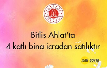 Bitlis Ahlat'ta 4 katlı bina icradan satılıktır