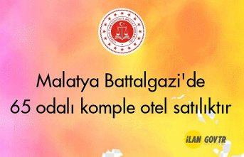 Malatya Battalgazi'de 65 odalı komple otel icradan satılıktır