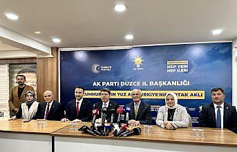 AK Parti Genel Başkan Yardımcısı Yılmaz, Düzce'de konuştu: