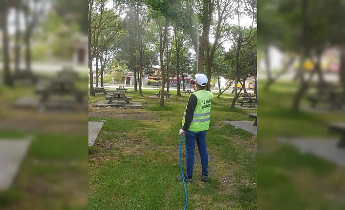 19 Mayıs Belediyesi haşerelerle mücadele çalışması yapıyor