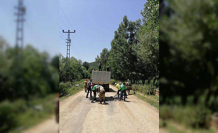 Almus'ta grup yollarındaki bakım ve onarım çalışması tamamlandı