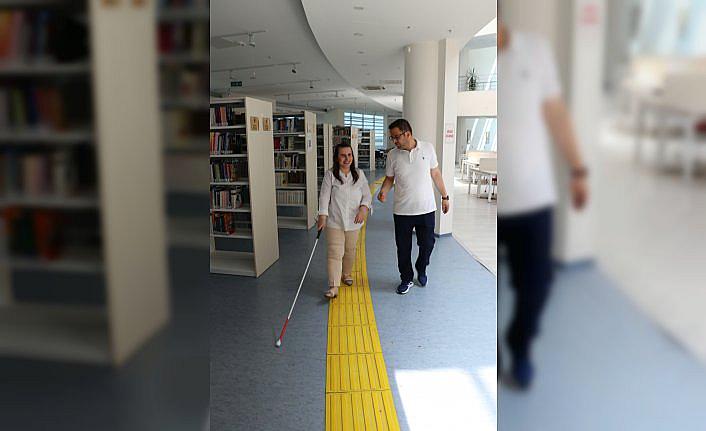 Engelleri ortadan kaldıran Kastamonu Üniversitesi engellilere kolaylık sağlıyor
