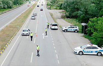 Karabük'te trafik ekipleri bayram tatilinde denetimlerini sürdürdü