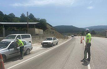 Mudurnu'da bayram trafiği tedbirleri artırıldı