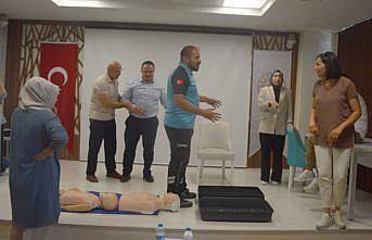 Samsun'da Gençlik ve Spor Müdürlüğü personeline ilk yardım eğitimi verildi