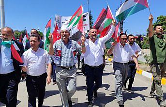 Samsun'da “İnsanlık İçin Yürüyoruz-Zulme Sessiz Kalma“ yürüyüşü düzenlendi