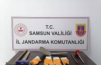 Samsun'da kaçak kazı yapan 5 kişi suçüstü yakalandı