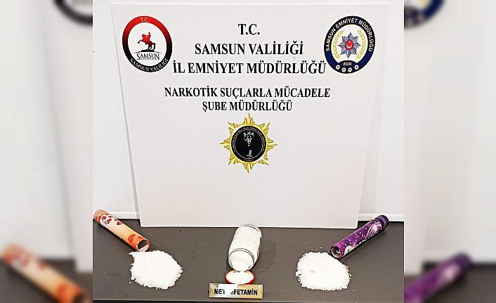 Samsun'da konfetiye gizlenmiş sentetik uyuşturucu ele geçirildi
