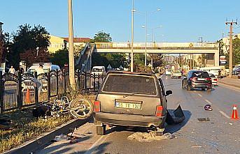 Bafra'da otomobille çarpışan motosikletin sürücüsü öldü