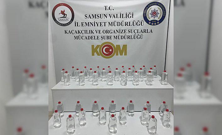 Samsun'da sahte içki operasyonunda 3 şüpheli yakalandı