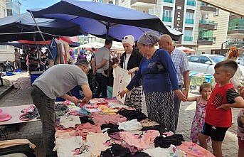 Tekkeköy'de Kurban Bayramı Arife Pazarı kuruldu