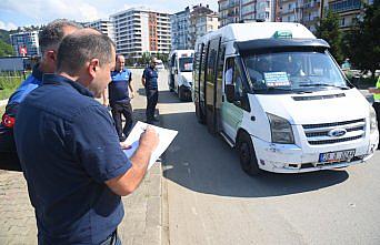 Giresun'da dolmuşlarda klima denetimi yapıldı