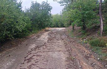 Mudurnu'da sağanak hayatı olumsuz etkiledi