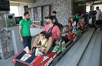 Ordu'da turistler dağ kızağı heyecanı yaşıyor