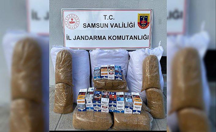 Samsun'da 6 bin 400 bandrolsüz makaron ele geçirildi