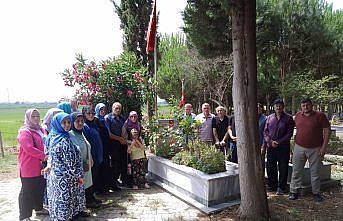 Bafra'da Şehit Halil Sert kabri başında anıldı