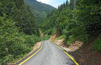 Trabzon'da Santa Harabeleri yolu asfaltlandı