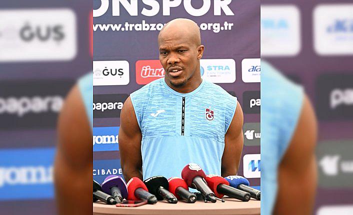 Trabzonspor'un Nijeryalı oyuncusu Nwakame, Macaristan kampında açıklamalarda bulundu:
