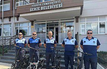 Gerze ilçesinde bisikletli zabıtalar göreve başladı