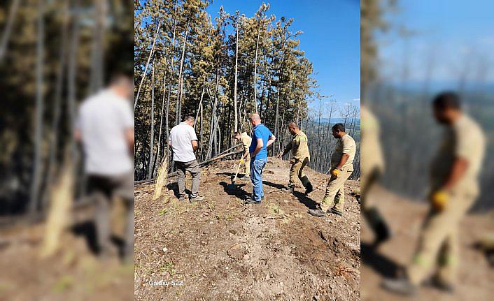 Karabük'teki orman yangınında soğutma çalışmaları sürüyor