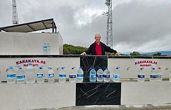 Memleketi Karabük'e vefa borcunu plaka kodu olan 78 çeşme yaptırarak ödemek istiyor