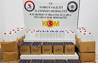 Samsun'da 1 ton etil alkol ele geçirildi