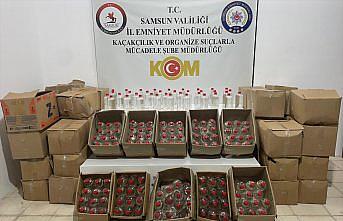 Samsun'da 706 litre etil alkol ele geçirildi