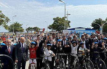 Samsun'dan Ankara'ya kadar sürecek Kurtuluş Yolu Bisiklet Turu başladı