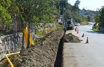 Dodurga'da doğalgaz altyapı çalışmaları sürüyor