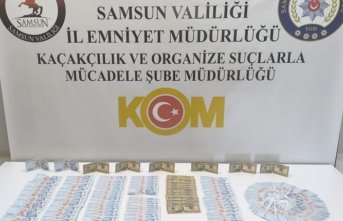 SAM­SUN'DA Pİ­YA­SA­YA SAHTE PARA SÜR­MEK İS­TE­YEN ZANLI TU­TUK­LAN­DI