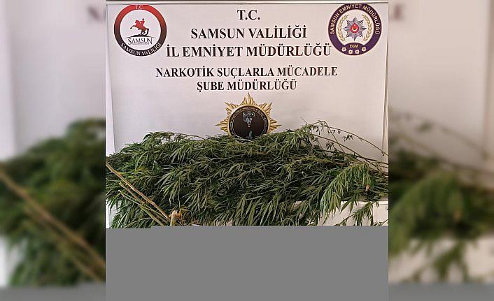 Samsun'da 1,2 kilogram esrarla yakalanan zanlı tutuklandı