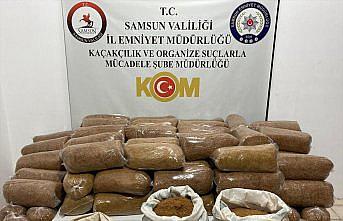 Samsun'da 435 kilogram kaçak tütün ele geçirildi