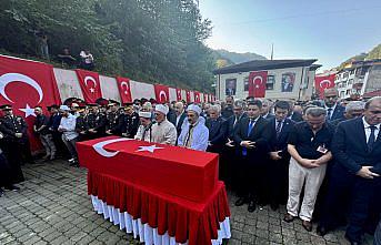 Şehit Piyade Üsteğmen Ayar, Trabzon'da son yolculuğuna uğurlandı