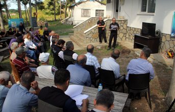 Sinop'ta köylerde yangınlara karşı farkındalık eğitimi veriliyor