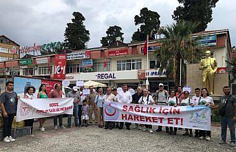 Sinop’un Gerze ilçesinde sağlıklı yaşam yürüyüşü yapıldı