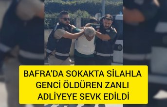 Bafra'da sokakta silahla genci öldüren zanlı adliyeye sevk edildi