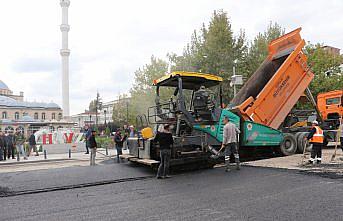 Havza'da Samsun Büyükşehir Belediyesi asfalt çalışmalarına başladı