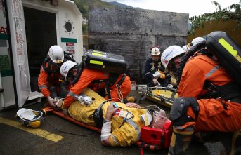 Rize'de maden sahasında yangın söndürme ve arama kurtarma tatbikatı gerçekleştirildi