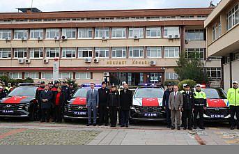 Sinop'ta emniyet ve jandarmaya 11 yeni araç tahsis edildi