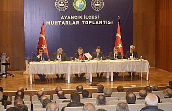 Ayancık’ta Muhtarlar Toplantısı yapıldı